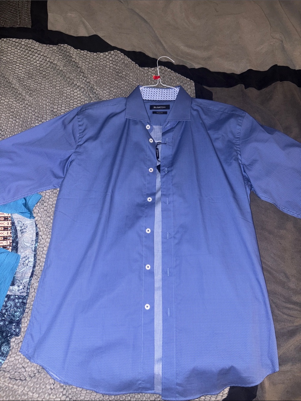 Bugatchi Periwinkle Microdot Men's Dress Shirt